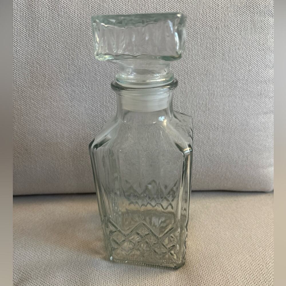 Glass Liqour Decanter with Stopper bar accessories mid-century modern style